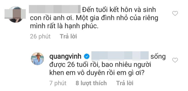 Bị hỏi chuyện lấy vợ sinh con, Quang Vinh gay gắt ra mặt: Bao nhiêu người khen em vô duyên rồi em gì ơi? - Ảnh 1.