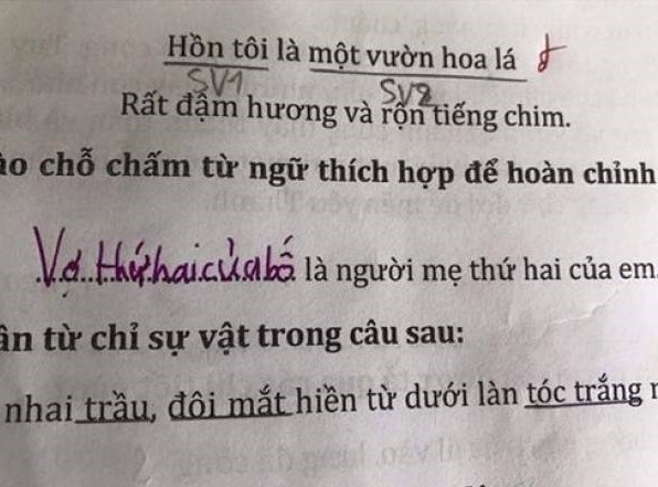 Cô giáo cười đau ruột khi chấm bài tập điền từ của học sinh vì lý do bất ngờ này - Ảnh 6.