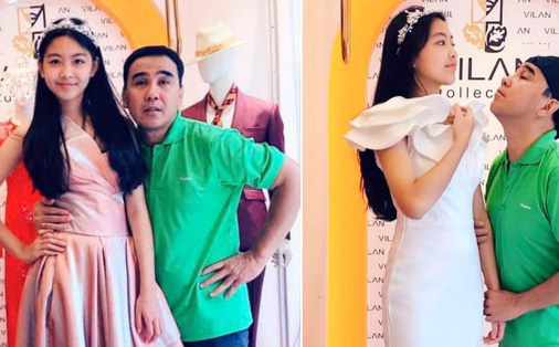 Loạt ảnh MC Quyền Linh lép vế trước chiều cao của Lọ Lem: Có con gái đẹp bị dìm thế chứ dìm nữa bố cũng vui Loạt ảnh MC Quyền Linh lép vế trước chiều cao của Lọ Lem: Có con gái đẹp bị dìm thế chứ dìm nữa bố cũng vui