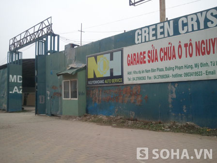 Tuy nhiên, cho đến nay, dự án tòa tháp này đang bị biến thành... garage sửa chữa ôtô.