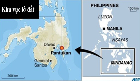 25 người chết vì lở đất ở Philippines