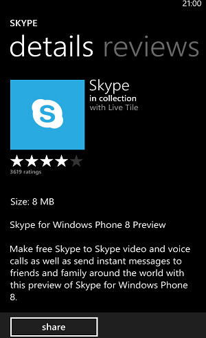 Đã xuất hiện Skype cho Windows Phone 8  6