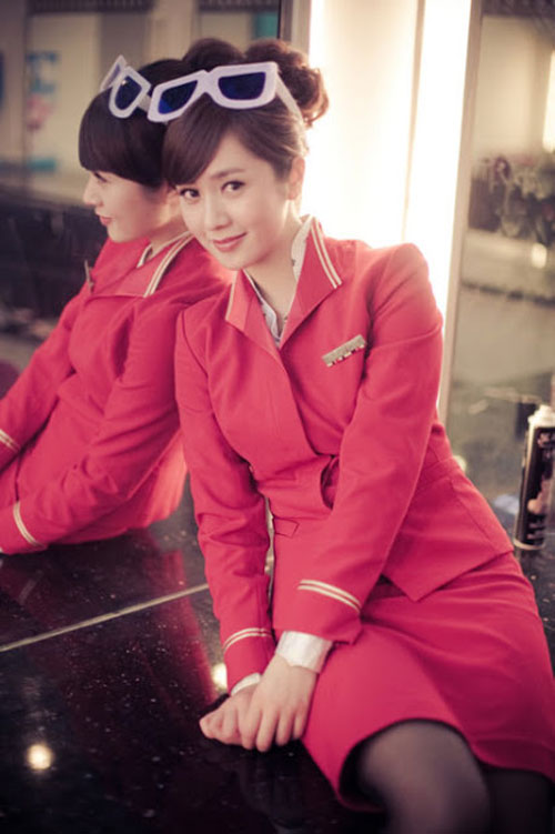 Nữ tiếp viên hàng không Trung Quốc xinh như mộng 23