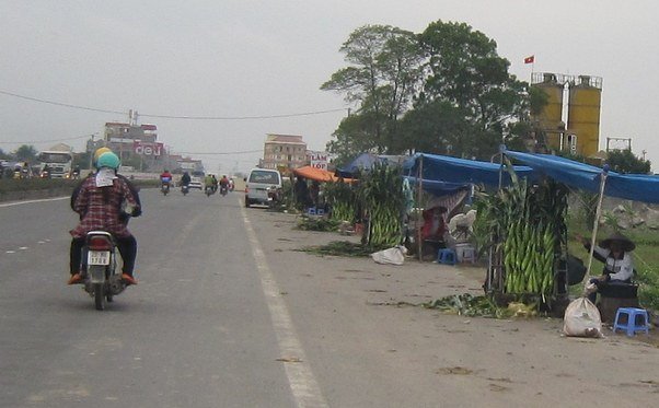 Kiếm cả triệu đồng mỗi ngày nhờ bán ngô trên quốc lộ 2