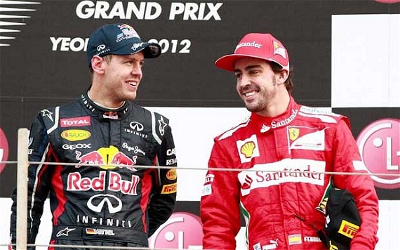 Vettel sắp mất ngôi vô địch F1 thế giới 1