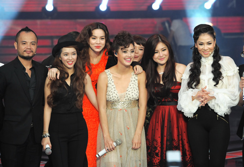 Nước mắt Thu Minh đêm bán kết The Voice, Ca nhạc - MTV, thu minh, the voice, giong hat viet, huong tram, truc nhan, thi sinh bi loai, ban ket the voice,