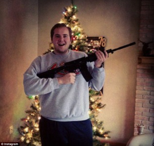 Just what I wanted: Grinning from ear-to-ear, those who received AR-15 assault rifles took to sites like Twitter and Instagram, posting photos of themselves with their new toys