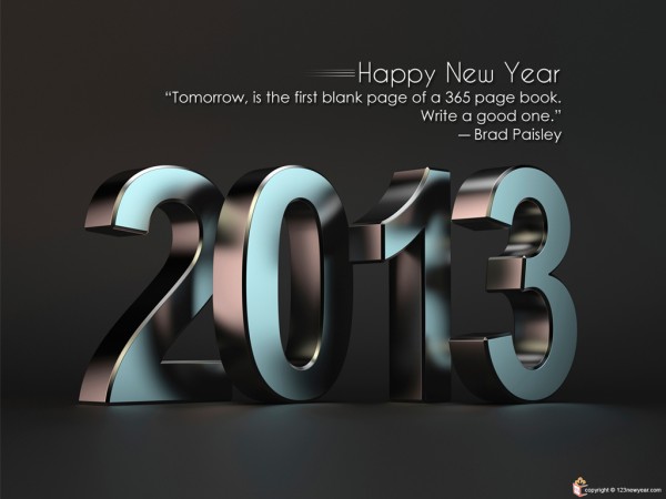 Happy New Year Quotes Wallpaper1 600x450 40 Happy New Year Wallpapers 2013