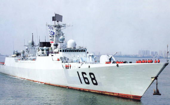 Khu trục hạm Quảng Châu 168 lớp 059B Lữ Dương thuộc biên chế hạm đội Nam Hải