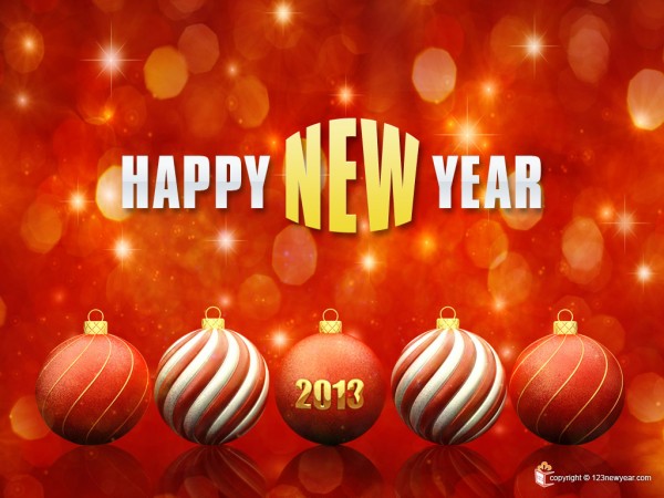 New Year 2013 Decoration Wallpaper 600x450 40 Happy New Year Wallpapers 2013