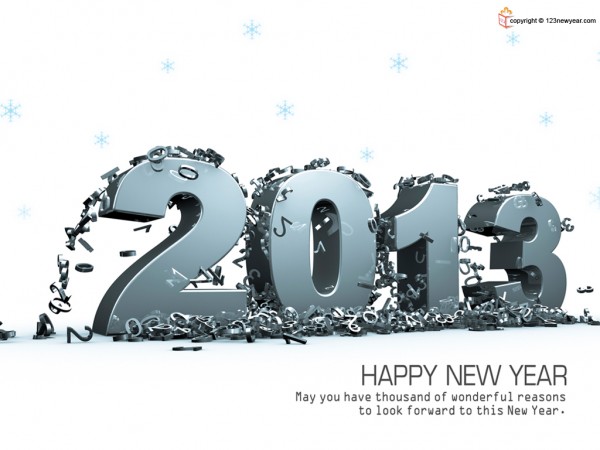 New Year Best Wishes Wallpaper1 600x450 40 Happy New Year Wallpapers 2013