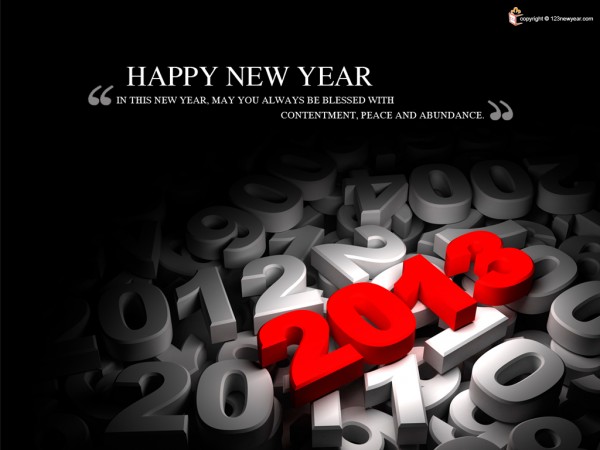 New Year Messages 2013 Wallpaper 600x450 40 Happy New Year Wallpapers 2013