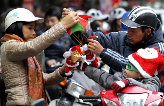 Hà Nội và các tỉnh miền Bắc sẽ đón Noel trong giá lạnh. (Ảnh HNMO)