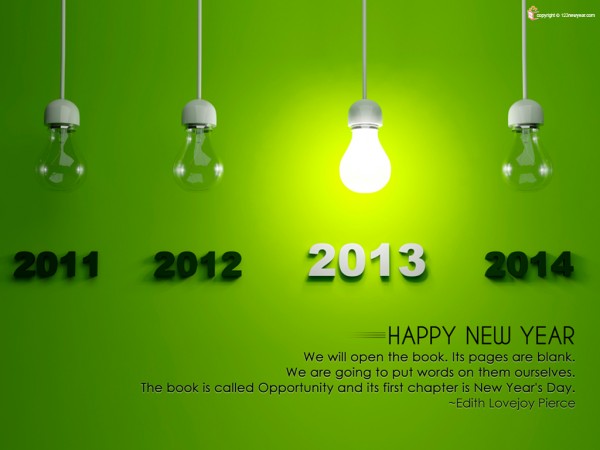 Picture Quotes For New Year2 600x450 40 Happy New Year Wallpapers 2013