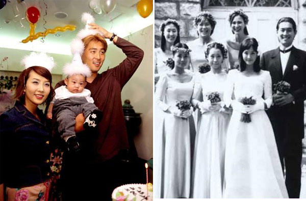 Những khoảnh khắc đẹp khi cặp đôi này còn hạnh phúc bên nhau. Sau khi chia tay, Choi Jin Sil một mình nuôi hai con nhỏ.