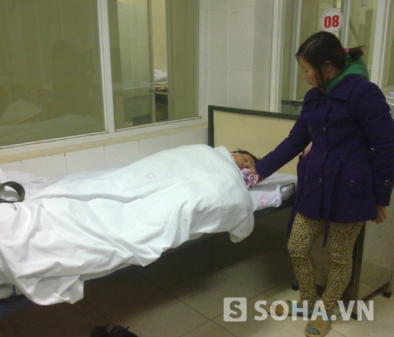 Sau khi bị đánh anh Thanh đã được đưa đến bệnh viện cấp cứu.