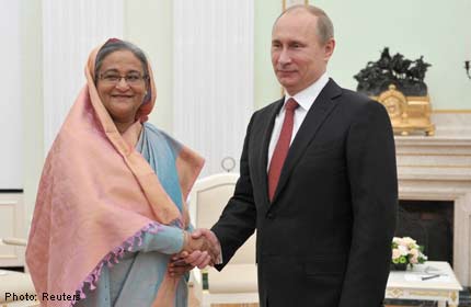 Thủ tướng Bangladesh và Tổng thống Nga tại điện Kremlin