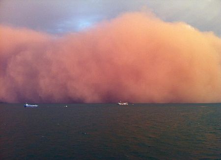 Bão cát giống sóng thần tấn công Australia