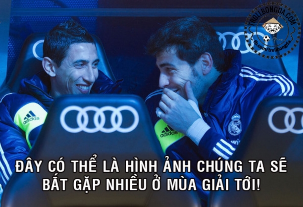 Di Maria tham gia mài quần cùng Casillas