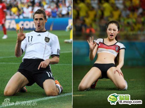 Miroslav Klose phiên bản mỹ nhân.