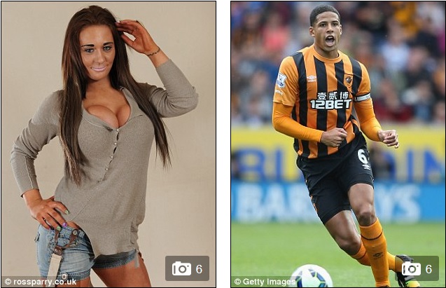 Josie Cunningham (trái) và Curtis Davies (phải)