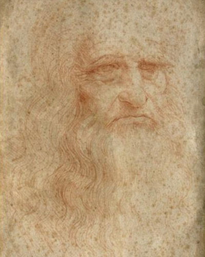 Bức chân dung tự họa duy nhất còn tồn tại của danh họa Leonardo da Vinci Ảnh: DAILY MAIL