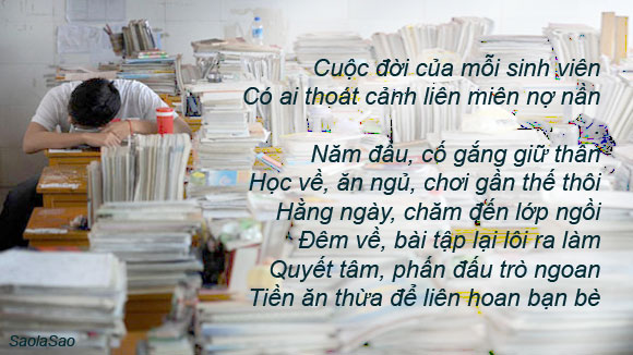 Thơ vui sinh viên Em tiền ở đâu