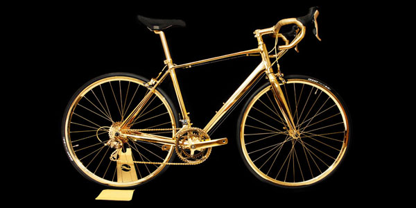 Siêu xe đạp mạ vàng 24 carat có giá hơn 83 tỷ đồng