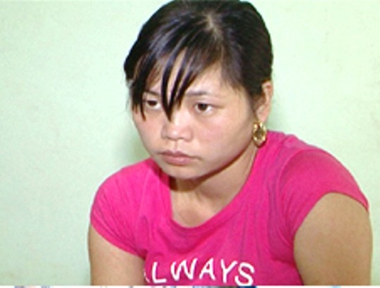 Đặng Thị Huyền bị công an bắt giữ tại một nhà nghỉ ở huyện Thọ Xuân - Thanh Hóa