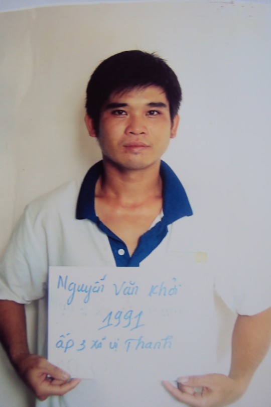 Nguyễn Văn Khởi khi bị bắt