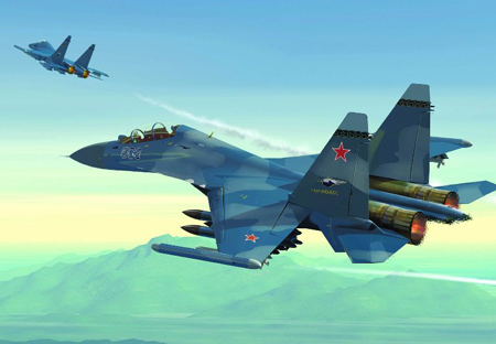 Máy bay chiến đấu Su-30 của Nga.