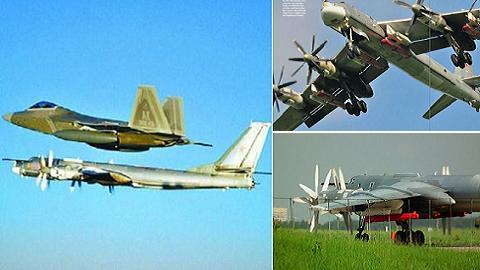 F-22 Mỹ ngăn chặn máy bay ném bom chiến lược Nga mang tên lửa hành trình tầm xa