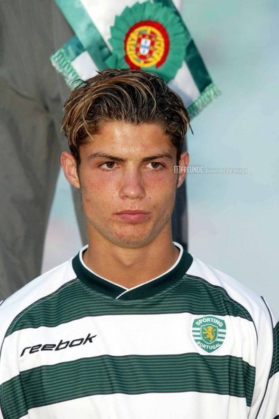 Young Cristiano Ronaldo 2002 Hairstyle Sporting Lisbon