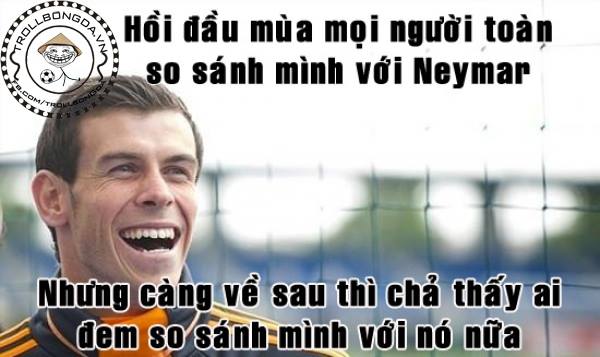 Bale tranh thủ troll Neymar