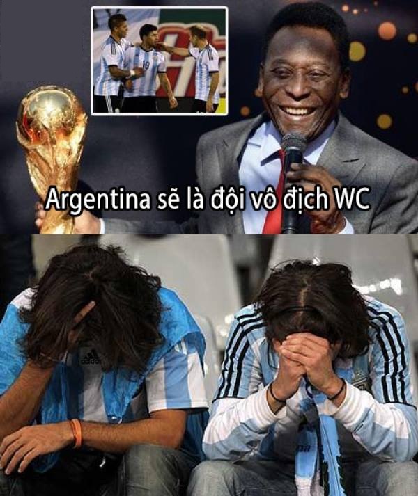 Vua bóng đá Pele troll ĐT Argentina