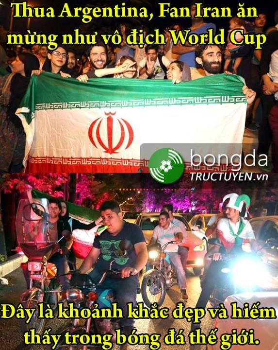 Tinh thần bóng đá của người Iran rất đáng khen