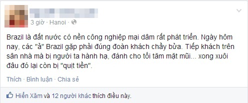 Brazil quá đỗi thiệt thòi