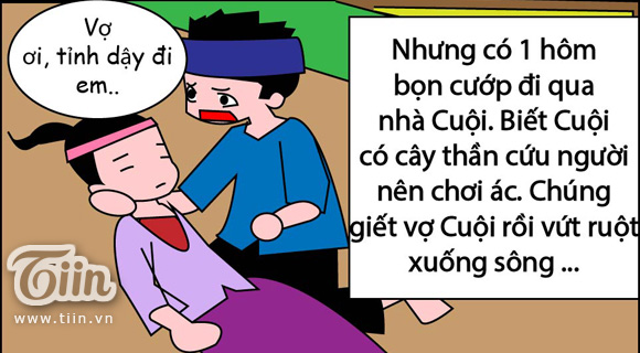 Bộ tranh Sự tích chú Cuội ngồi gốc cây đa