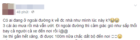 Các bạn trẻ chia sẻ cảm xúc về trận mưa giông 