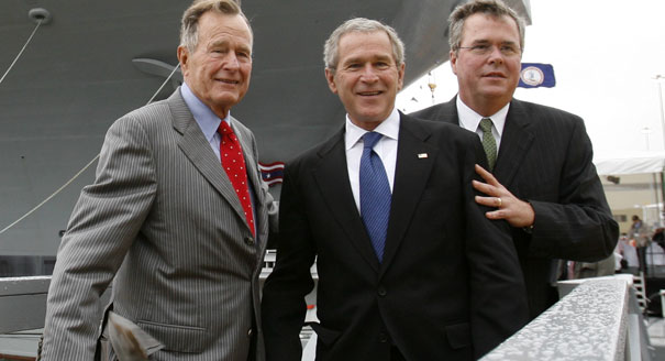 Ba cha con nhà Bush. Ảnh: AP