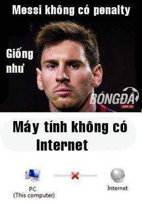 Messi bị troll lên troll xuống