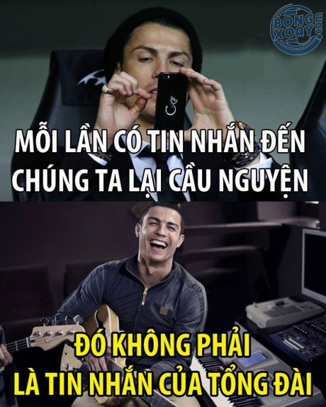 Cris Ronaldo cũng giống mọi người ghê