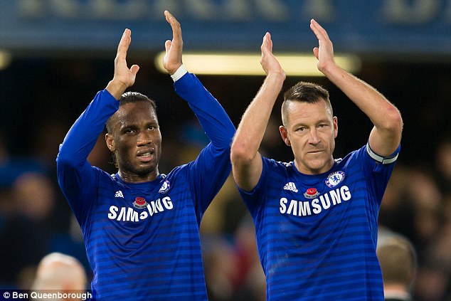 Terry là thủ quân có uy tín đặc biệt với NHM Chelsea