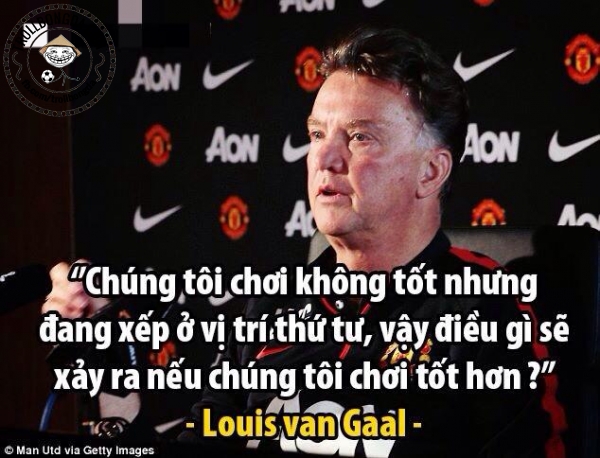 Van Gaal quả là vui tính