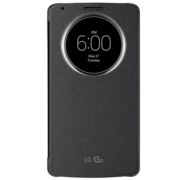 Không đầy một tuần lễ trước khi ra mắt LG G3, công ty Hàn Quốc đã ra mắt loại vỏ gập QuickCircle độc đáo dành cho dòng đầu bảng mới.