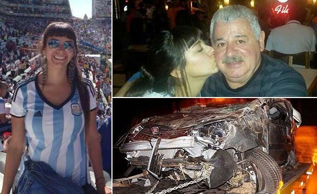 Trước đó, nữ phóng viên xinh đẹp Maria Soledad Fernandez cũng thiệt mạng vì tai nạn giao thông ở Brazil