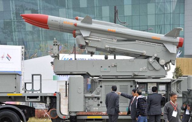 Tên lửa Akash tại Triển lãm Quốc phòng và Hàng không Quốc tế tại Seoul