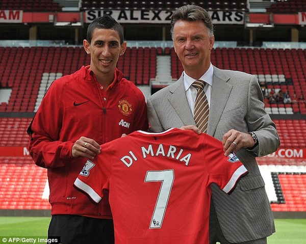 Di Maria là tân binh đắt giá nhất của Man United