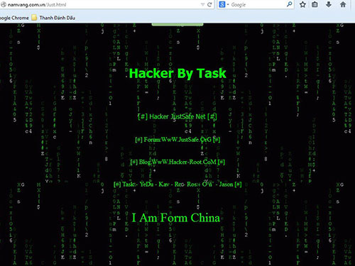 TQ, Trung Quốc, hacker, tấn công, Việt Nam, website, hàng trăm, cùng, server, máy chủ,