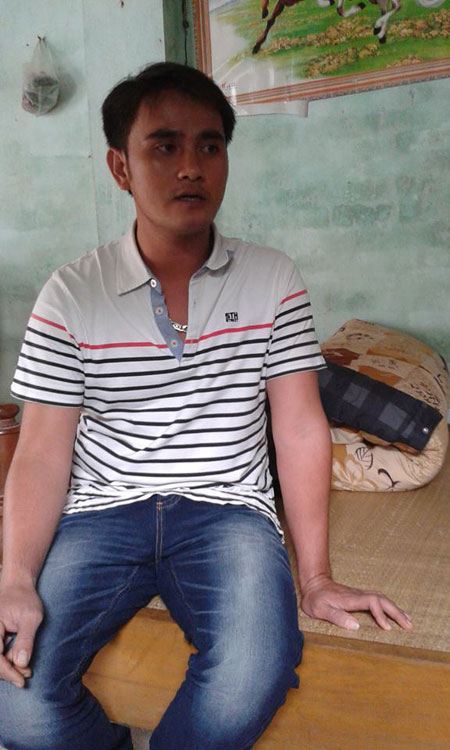 Anh Hạnh - một trong những nạn nhân bị chém tại quán cháo 109 phố Thiều vào đêm 2.11.